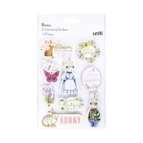 Uniti Bunny Dimensional Stickers