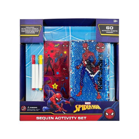 Spider-Man Sequin Activity Notebook With Markers