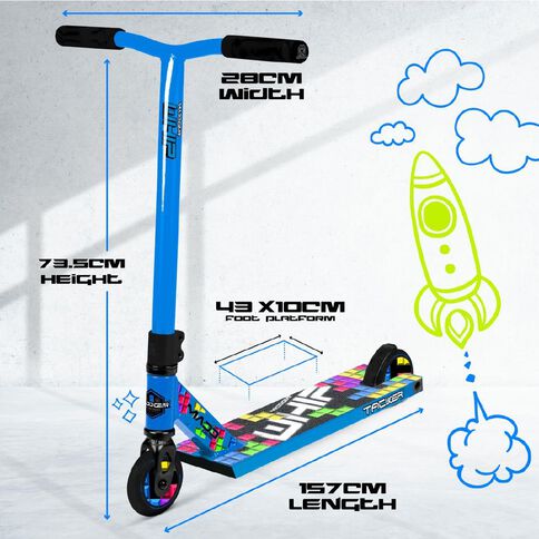 MADD Gear Whip Tacker-X Scooter Block Blue