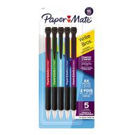 Paper Mate Write Bros Comfort 0.7mm Mechanical Pencil Black 5 Pack