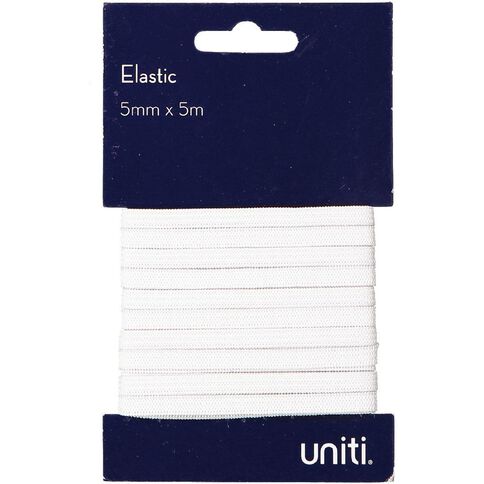 Uniti Elastic 5mm x 5m White