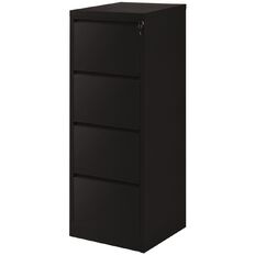 Workspace Filing Cabinet 4 Drawer Black