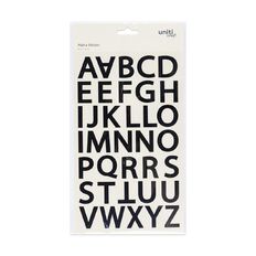 Uniti Alpha Stickers Black