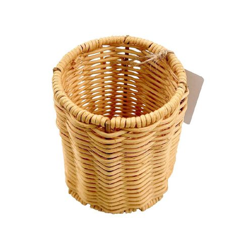 WS Everyday Getaway Rattan Woven Pen Holder