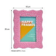 Happy Frames Fluffy Fabric 10x15 Pink