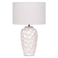 Living & Co Ceramic Textured Lamp White
