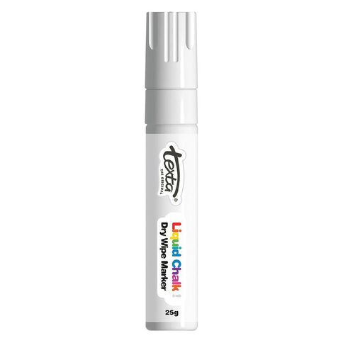 Texta Liquid Chalk Drywipe Bullet Tip 4mm White