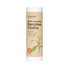 Ecopack Multi-purpose Bamboo Cloth 20Pk White