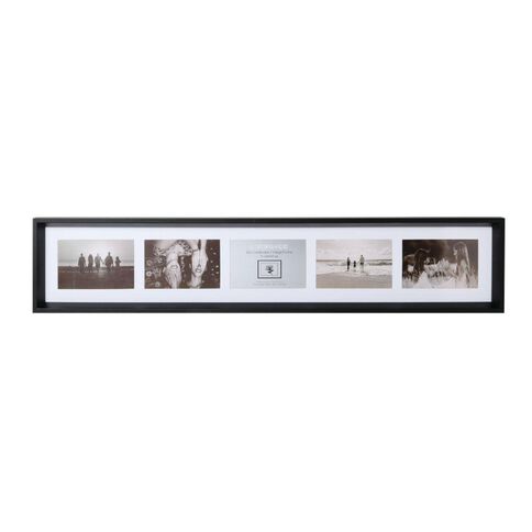 Living & Co Box Landscape Collage Frame with 5 Openings Black 4in x 6in