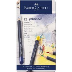 Faber-Castell Goldfaber Colour Pencils Tin 12 Pack