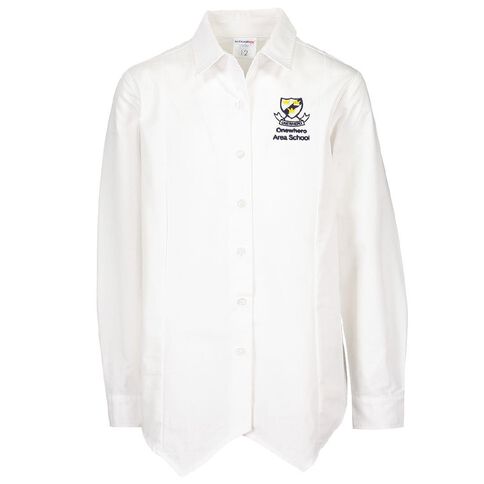 Schooltex Onewhero Area School Long Sleeve Blouse with Embroidery