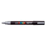 Uni Posca Marker 0.9-1.3mm Fine Silver Grey