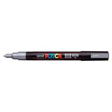 Uni Posca Marker 0.9-1.3mm Fine Silver Grey