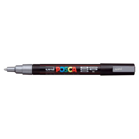 Uni Posca Marker 0.9-1.3mm Fine Silver Grey