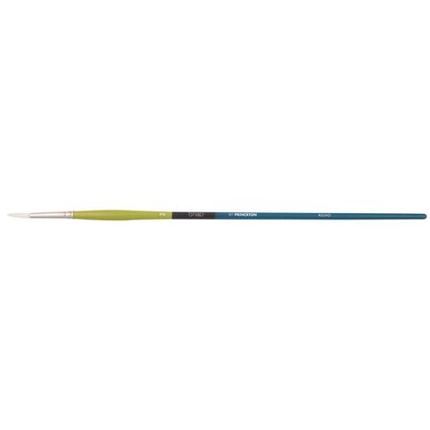 Princeton Snap Brush Long Handle Taklon Round 2 White
