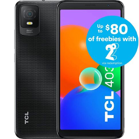 TCL 403 4G Prime Black bundle with 2degrees SIM