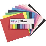 Uniti Value Cardstock Smooth 220gsm Bright's 60 Sheets 6in x 6in