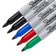 Sharpie Permanent Marker Fine Assorted Colours Assorted 5 Pack