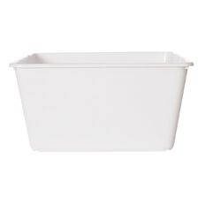Living & Co Stackable Tub Rectangular White 15L