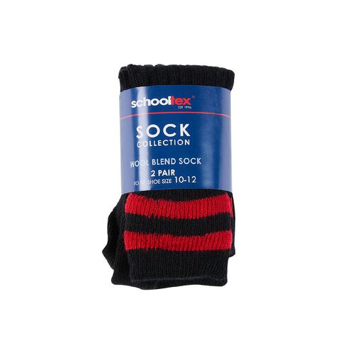 Schooltex Striped School Socks 2 Pack