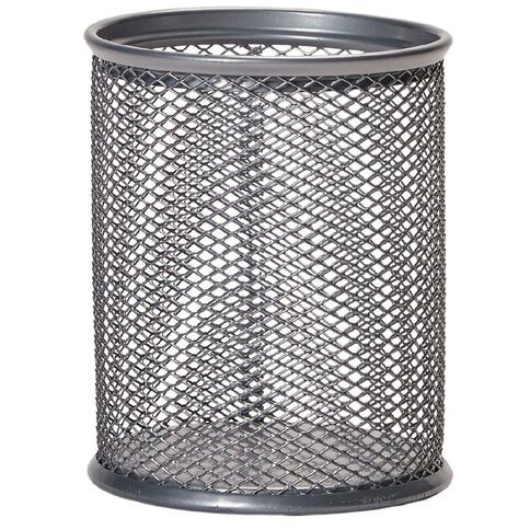 Impact Mesh Pencil Holder Pewter Multi-Coloured