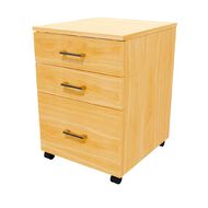 Zealand 3 Drawer Lockable Mobile Tawa