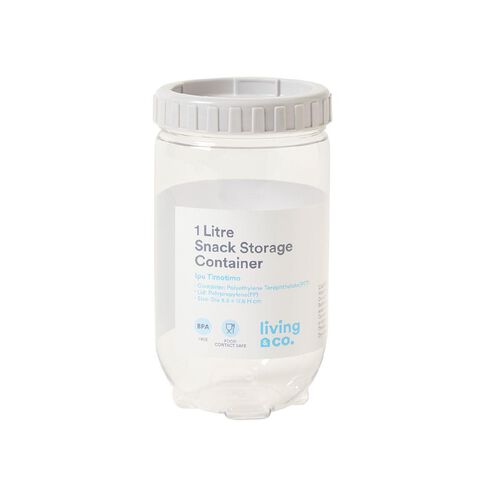Living & Co Snack Storage Container 1L Clear