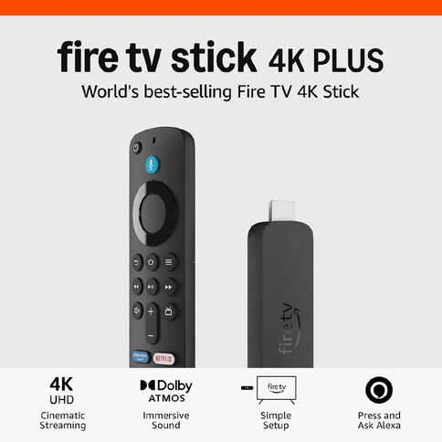 Amazon Fire TV Stick 4k Plus 2025 Black