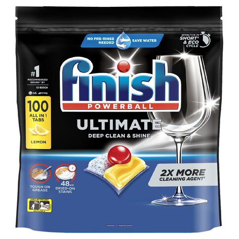 Finish Ultimate Pro Dishwashing Tablets Lemon 100 Pack