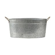 Living & Co Galvanised Drinks Bucket Silver Grey Living & Co Galvanised Drinks Bucket Silver Grey