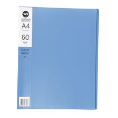 WS Clear Book 60 Leaf Blue Blue Mid A4