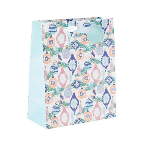 Wonderland Foil Christmas Gift Bag Assorted Large