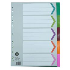 WS 5 Tab Dividers Plastic Multi-Coloured