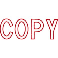 Xstamper Stamp Copy Outline Red Mid