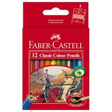 Faber-Castell Classic Colour Pencils Half Size 12 Pack