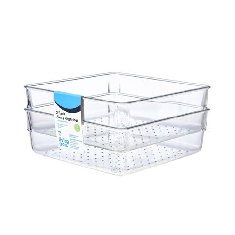 Living & Co Alexy Drawer Organiser 15.2cm x 15.2cm x 5.4cm 2 Pack