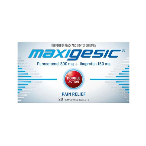 Maxigesic Tablets 500g/150g 20 Pack