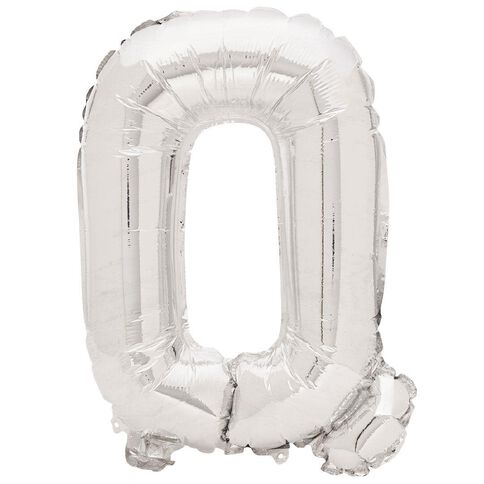 Artwrap Foil Balloon Q Silver 35cm