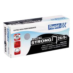 Rapid Staples 26/8 5000 Pack Silver