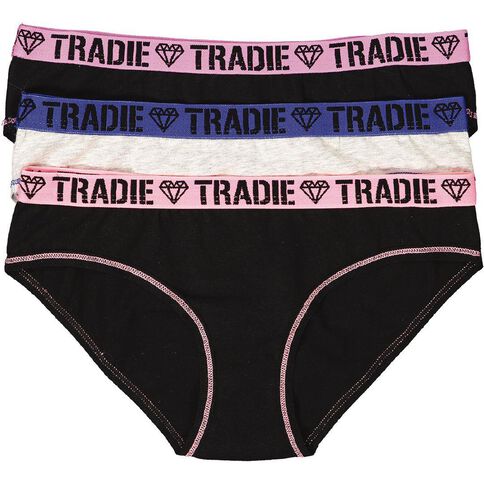 Tradie Girls' Bikini Briefs 3 Pack