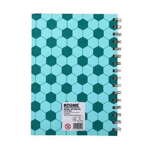 Kookie Football Spiral Notebook A5 Let's Go
