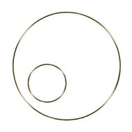 Uniti Macrame Hoop Set Gold
