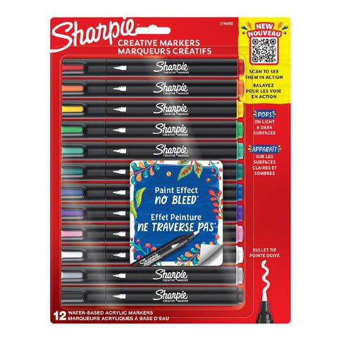 Sharpie Creative Markers Bullet 12 Pack Sharpie Creative Markers Bullet 12 Pack