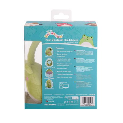 Squishmallows Plush Bluetooth Headphones Wendy the Frog