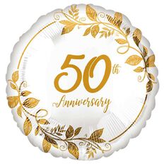 Amscan 45cm Standard Happy 50th Anniversary