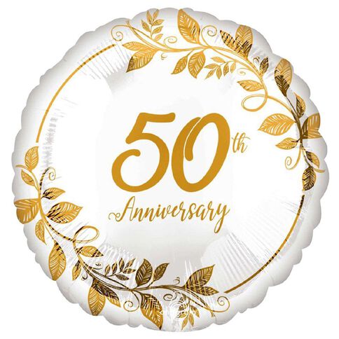 Amscan 45cm Standard HX Happy 50th Anniversary