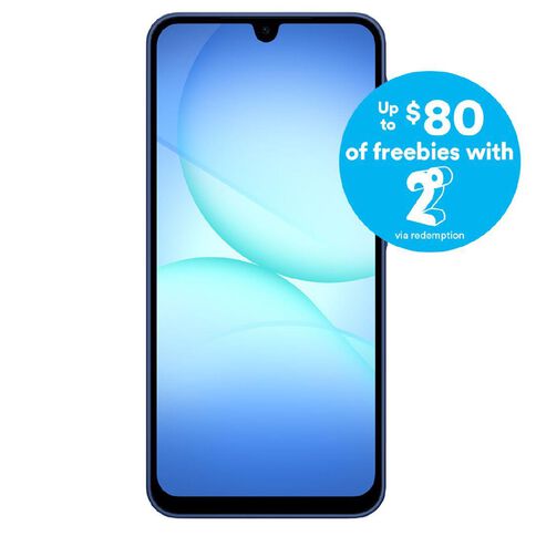 Samsung Galaxy A17 4G 128GB with 2degrees SIM Bundle Blue