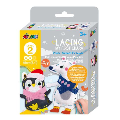 Avenir Lacing My First Charm Animal Friends Assorted