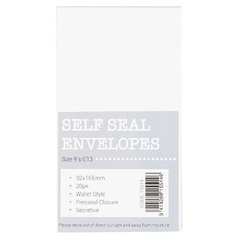 Self Seal Envelope 20 Pack