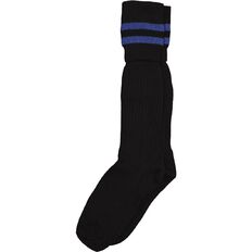 Schooltex Boys Cotton Socks With Two Blue Stipes